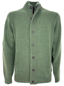 PULLOVER UOMO VERDE 100% LANA