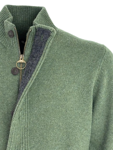 PULLOVER UOMO VERDE 100% LANA