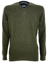 Carica l&#39;immagine nel visualizzatore di Gallery, PULLOVER UOMO VERDE 100% LANA
