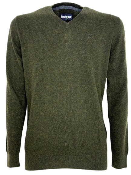 PULLOVER UOMO VERDE 100% LANA