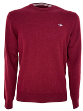 Carica l&#39;immagine nel visualizzatore di Gallery, PULLOVER UOMO BORDEUX GIROCOLLO
