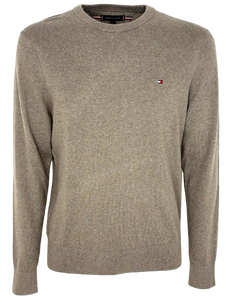 PULLOVER UOMO BEIGE GIROCOLLO