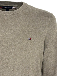 PULLOVER UOMO BEIGE GIROCOLLO