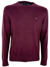 Carica l&#39;immagine nel visualizzatore di Gallery, PULLOVER UOMO BORDEAUX GIROCOLLO
