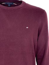 Carica l&#39;immagine nel visualizzatore di Gallery, PULLOVER UOMO BORDEAUX GIROCOLLO
