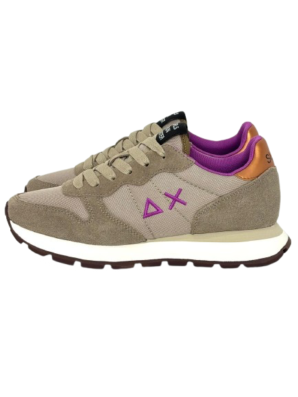 SNEAKERS DONNA BEIGE SCURO ALLY SOLID NYLON Z35201