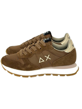 Carica l&#39;immagine nel visualizzatore di Gallery, SNEAKERS MARRONE ALLY GOLD SILVER Z45202
