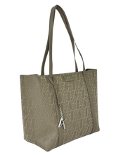 Carica l&#39;immagine nel visualizzatore di Gallery, BORSA TORTORA ECO-PELLE CON LOGO
