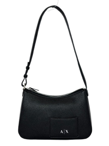 BORSA NERA ECO-PELLE CON LOGO