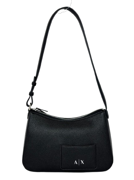 BORSA NERA ECO-PELLE CON LOGO