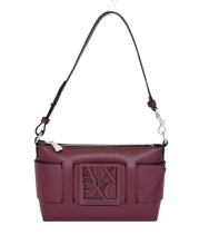 Carica l&#39;immagine nel visualizzatore di Gallery, BORSA BORDEAUX ECO-PELLE CON LOGO
