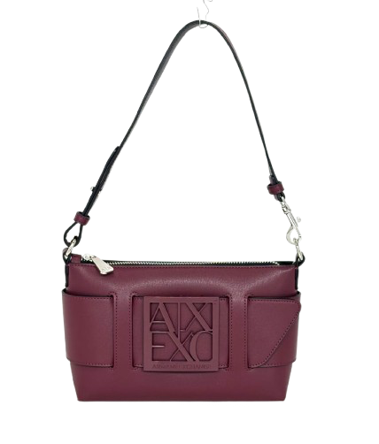 BORSA BORDEAUX ECO-PELLE CON LOGO