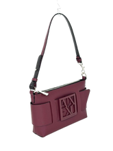 Carica l&#39;immagine nel visualizzatore di Gallery, BORSA BORDEAUX ECO-PELLE CON LOGO
