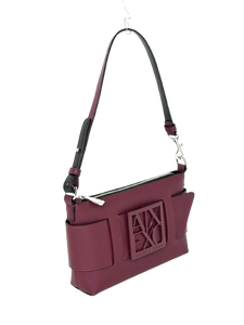BORSA BORDEAUX ECO-PELLE CON LOGO