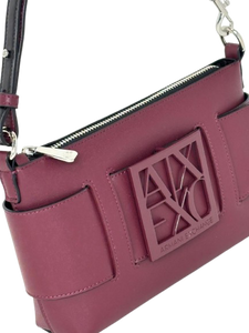BORSA BORDEAUX ECO-PELLE CON LOGO