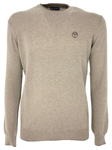 PULLOVER UOMO BEIGE GIROCOLLO