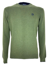 Carica l&#39;immagine nel visualizzatore di Gallery, PULLOVER UOMO VERDE GIROCOLLO
