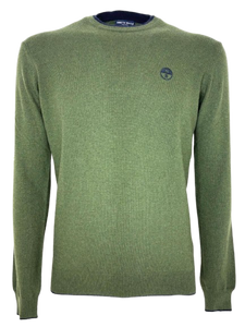 PULLOVER UOMO VERDE GIROCOLLO