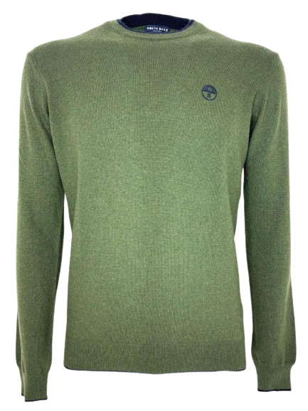 PULLOVER UOMO VERDE GIROCOLLO