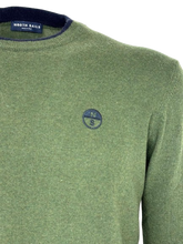 Carica l&#39;immagine nel visualizzatore di Gallery, PULLOVER UOMO VERDE GIROCOLLO
