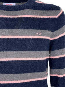 PULLOVER UOMO GIROCOLLO FANTASIA A RIGHE