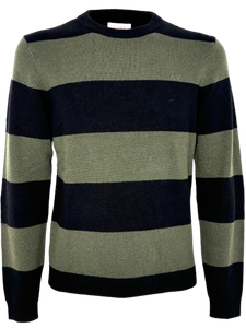 PULLOVER UOMO GIROCOLLO VERDE/NERO
