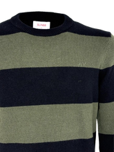 Carica l&#39;immagine nel visualizzatore di Gallery, PULLOVER UOMO GIROCOLLO VERDE/NERO
