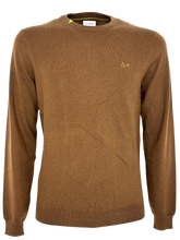 Carica l&#39;immagine nel visualizzatore di Gallery, PULLOVER UOMO MARRONE MISTO LANA

