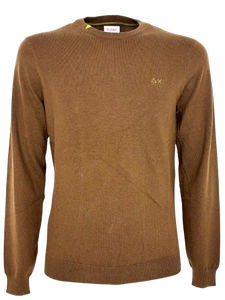 PULLOVER UOMO MARRONE MISTO LANA