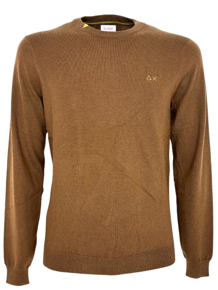 PULLOVER UOMO MARRONE MISTO LANA