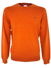 Carica l&#39;immagine nel visualizzatore di Gallery, PULLOVER UOMO ARANCIONE MISTO LANA
