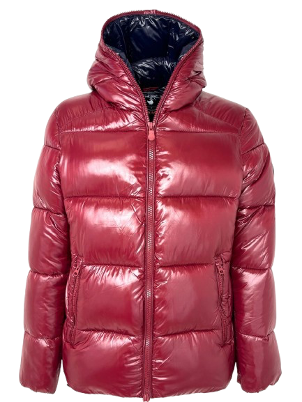 GIUBBINO DONNA ROSSO CORTO IN ECO-PIUMA