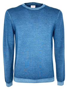 PULLOVER UOMO AVIO SCURO 100% LANA