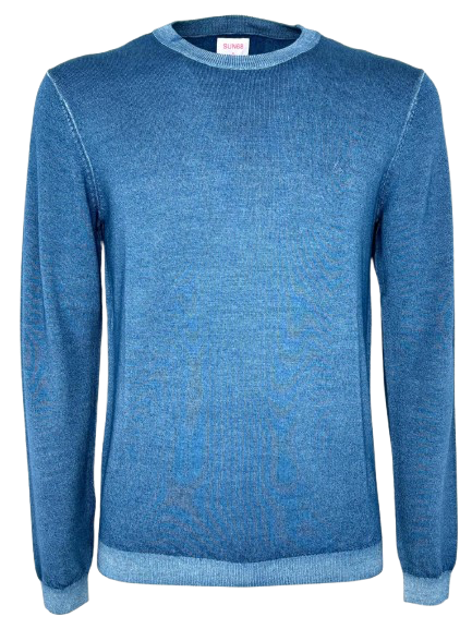 PULLOVER UOMO AVIO SCURO 100% LANA