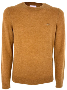 PULLOVER UOMO CAMMELLO MISTO LANA