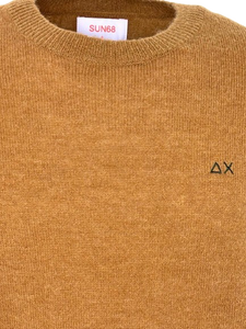 PULLOVER UOMO CAMMELLO MISTO LANA
