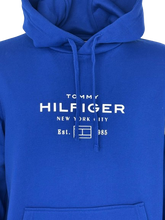 Carica l&#39;immagine nel visualizzatore di Gallery, FELPA UOMO BLU ELETTRICO CON CAPPUCCIO
