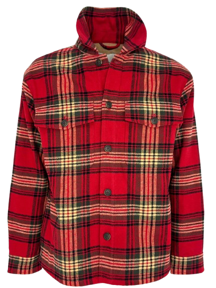 CAMICIA UOMO ROSSA FANTASIA CHECK