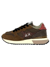 Carica l&#39;immagine nel visualizzatore di Gallery, SNEAKERS BEIGE/BORDEAUX STARGIRL GLITTER LOGO Z45217
