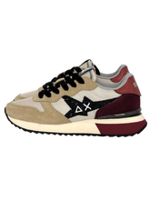 Carica l&#39;immagine nel visualizzatore di Gallery, SNEAKERS BEIGE/BORDEAUX STARGIRL GLITTER LOGO Z45217

