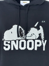 Carica l&#39;immagine nel visualizzatore di Gallery, FELPA DONNA NERA CON CAPPUCCIO SNOOPY
