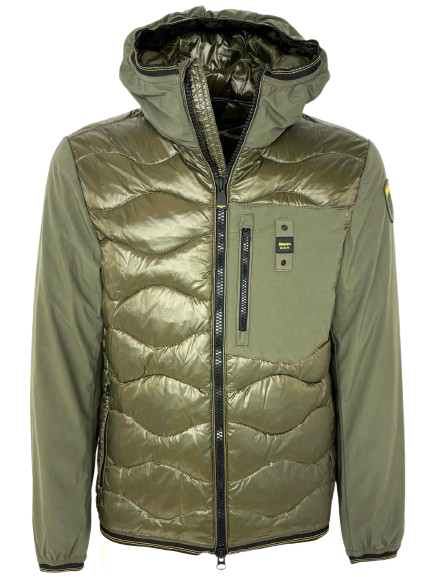 GIUBBINO UOMO VERDE CON CAPPUCCIO