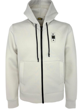 Carica l&#39;immagine nel visualizzatore di Gallery, GIUBBINO UOMO BIANCO CON CAPPUCCIO
