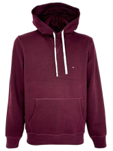 Carica l&#39;immagine nel visualizzatore di Gallery, FELPA UOMO BORDEAUX CON CAPPUCCIO
