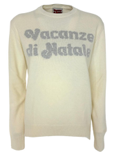 Carica l'immagine nel visualizzatore di Gallery, PULLOVER DONNA BIANCO VACANZE DI NATALE
