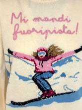 Carica l'immagine nel visualizzatore di Gallery, PULLOVER DONNA BIANCO MI MANDI FUORI PISTA
