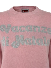 Carica l'immagine nel visualizzatore di Gallery, PULLOVER DONNA ROSA VACANZE DI NATALE
