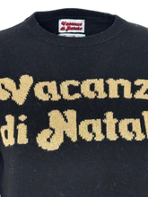 Carica l'immagine nel visualizzatore di Gallery, PULLOVER DONNA NERO VACANZE DI NATALE
