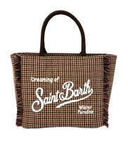 Carica l&#39;immagine nel visualizzatore di Gallery, BORSETTA FANTASIA CHECK MARRONE
