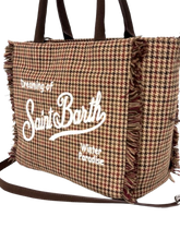 Carica l&#39;immagine nel visualizzatore di Gallery, BORSETTA FANTASIA CHECK MARRONE
